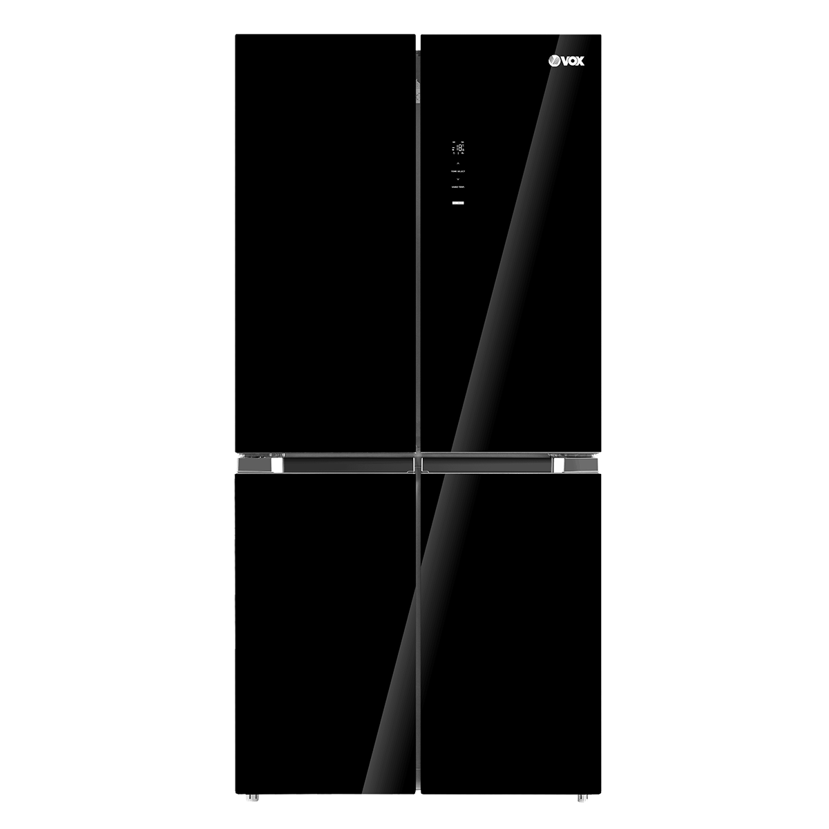 Vox 4 door Refrigerators Black Glass Inverter