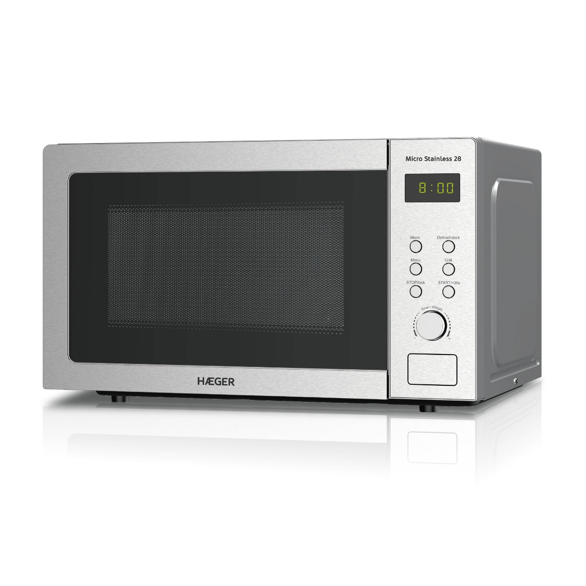 Haeger stainless steel microwave