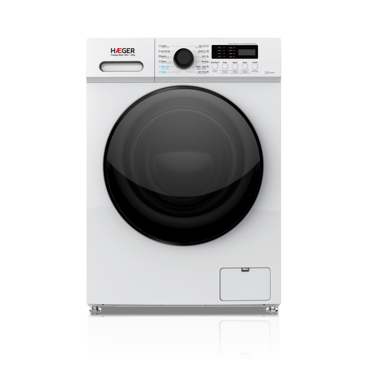 Haeger Washing Machine 10Kg/1400 rpm